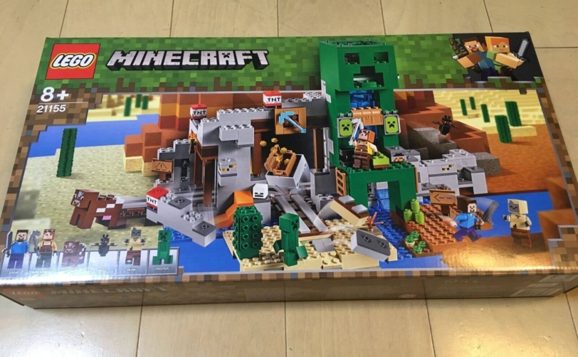 レゴ(LEGO)マインクラフト 巨大クリーパー像の鉱山(21155）8歳組み立てレビュー
