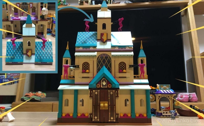 レゴ(LEGO) アナと雪の女王2アレンデール城(41167)の組立て5パック目完成