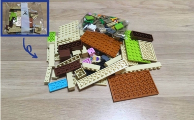 レゴ(LEGO)マインクラフト「イリジャーの襲撃」(21160)の組み立てレビュー2袋目