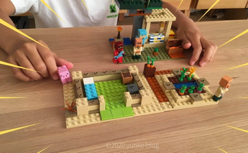 レゴ(LEGO)マインクラフト「イリジャーの襲撃」(21160)の組み立てレビュー2袋目完成